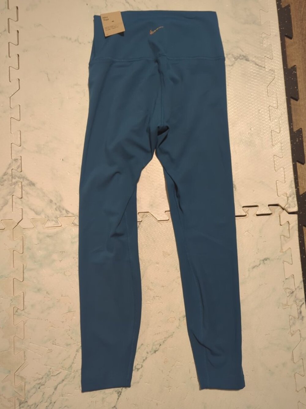Nike Women's Yoga Dri-FIT Luxe 7/8 Infinalon Leggings Blue Size Medium NWT